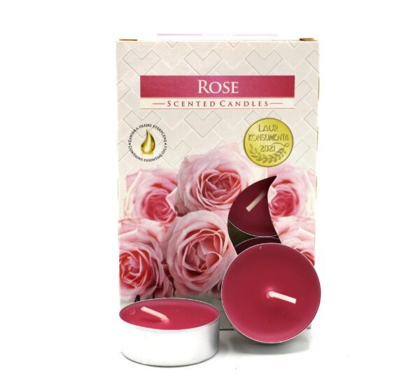 Set de 6 Velas de Té Perfumadas - Rosas