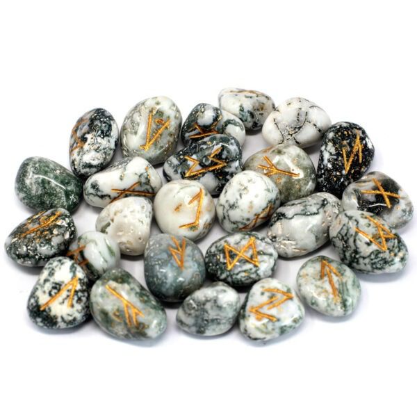 Piedras rúnicas artesanas - Árbol de ágata - Imagen 2
