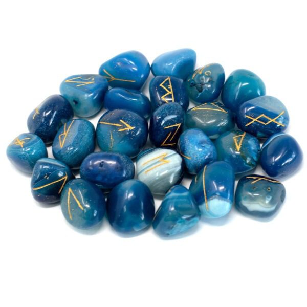 Piedras rúnicas artesanas - Onix azul - Imagen 3