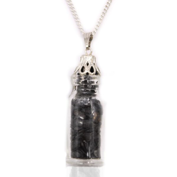 Collar Piedras Preciosas Embotelladas - Onix Negro