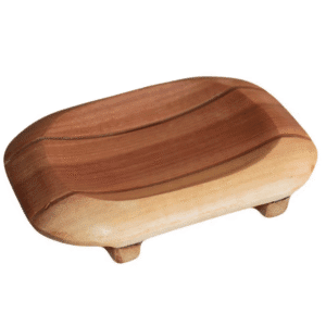 Jabonera Redondeada madera caoba