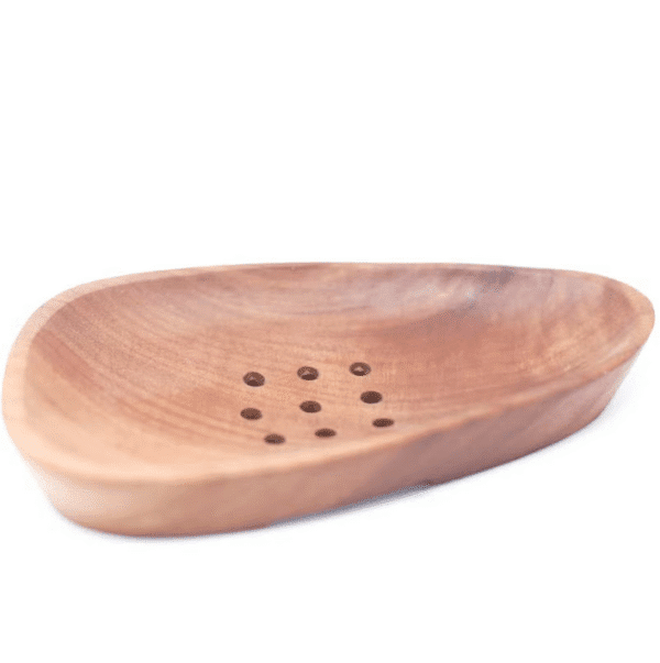 Jabonera Pétalo madera caoba